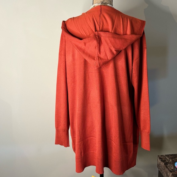 New! Women’s ASHLEY Stewart Hooded Knit Open Front Cardigan Sweater Size 18/20 - Picture 9 of 9